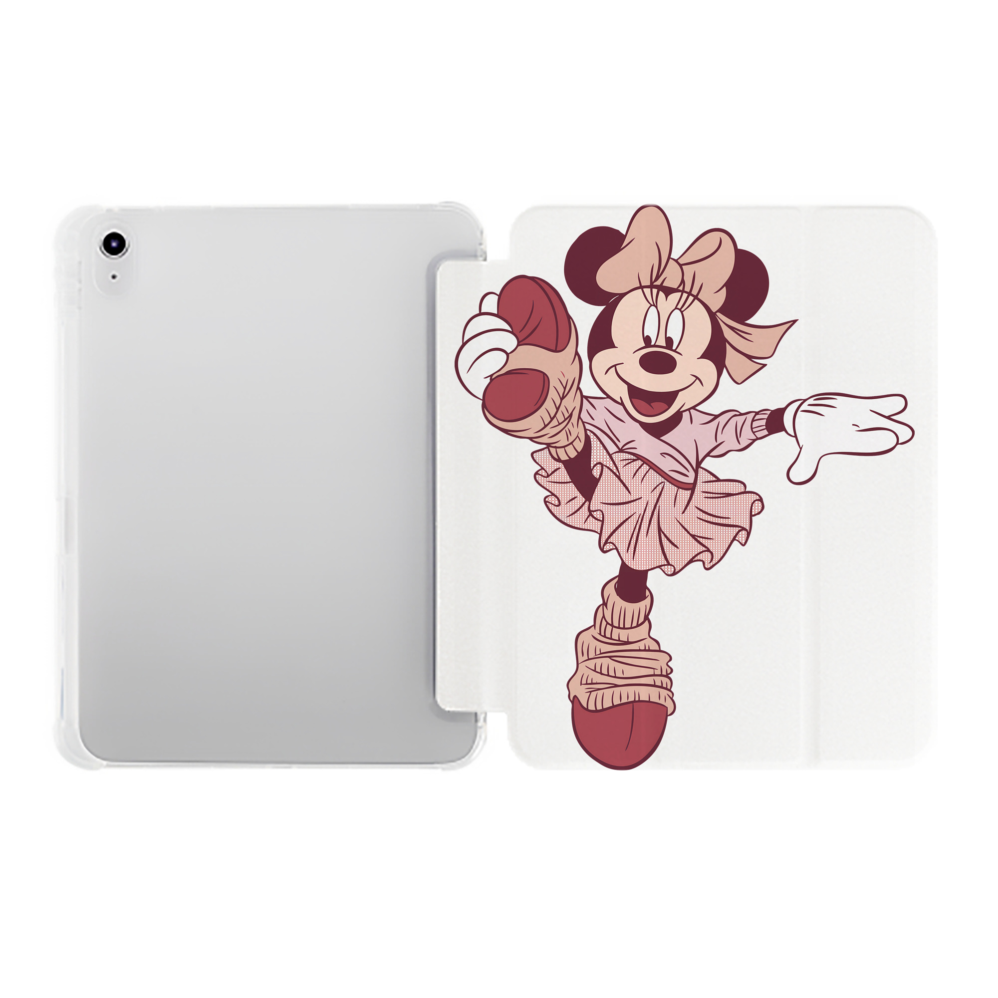 （画像用） ミッキーマウス Mickey Mouse IPad ケース ペン収納付き 三つ折りスタンド PUレザー×シリコン 対応機種9.5/10.5/10.9インチ